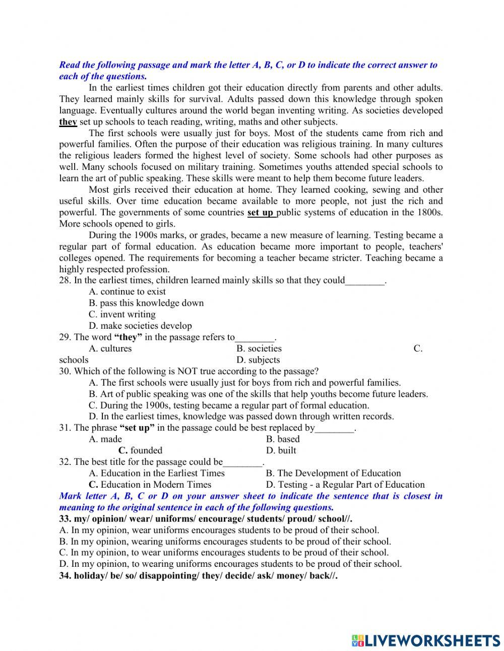 Ôn thi vào 10 - đề 18 - 40 tn