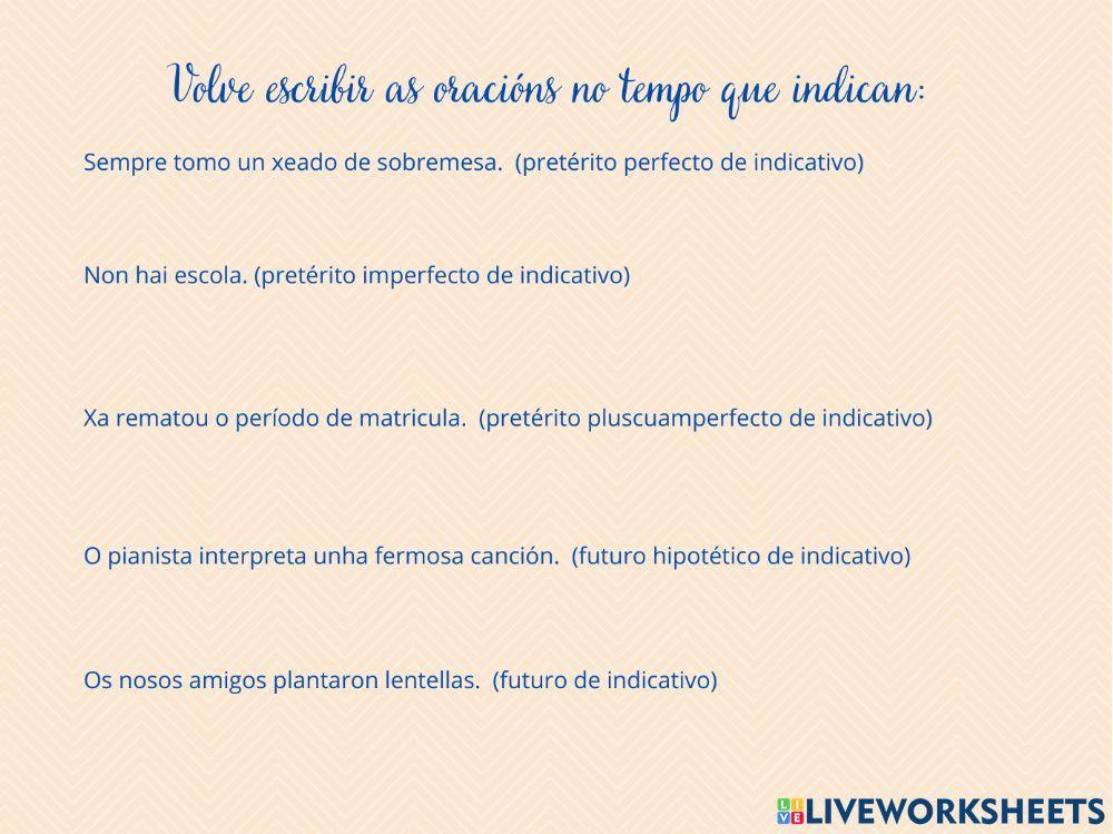 Análise de formas verbais