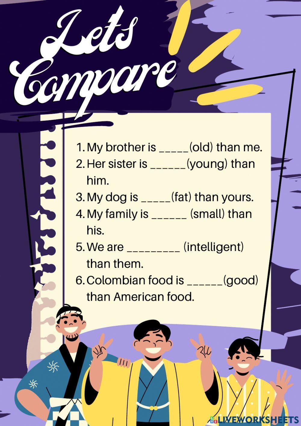 Comparatives vs superlatives