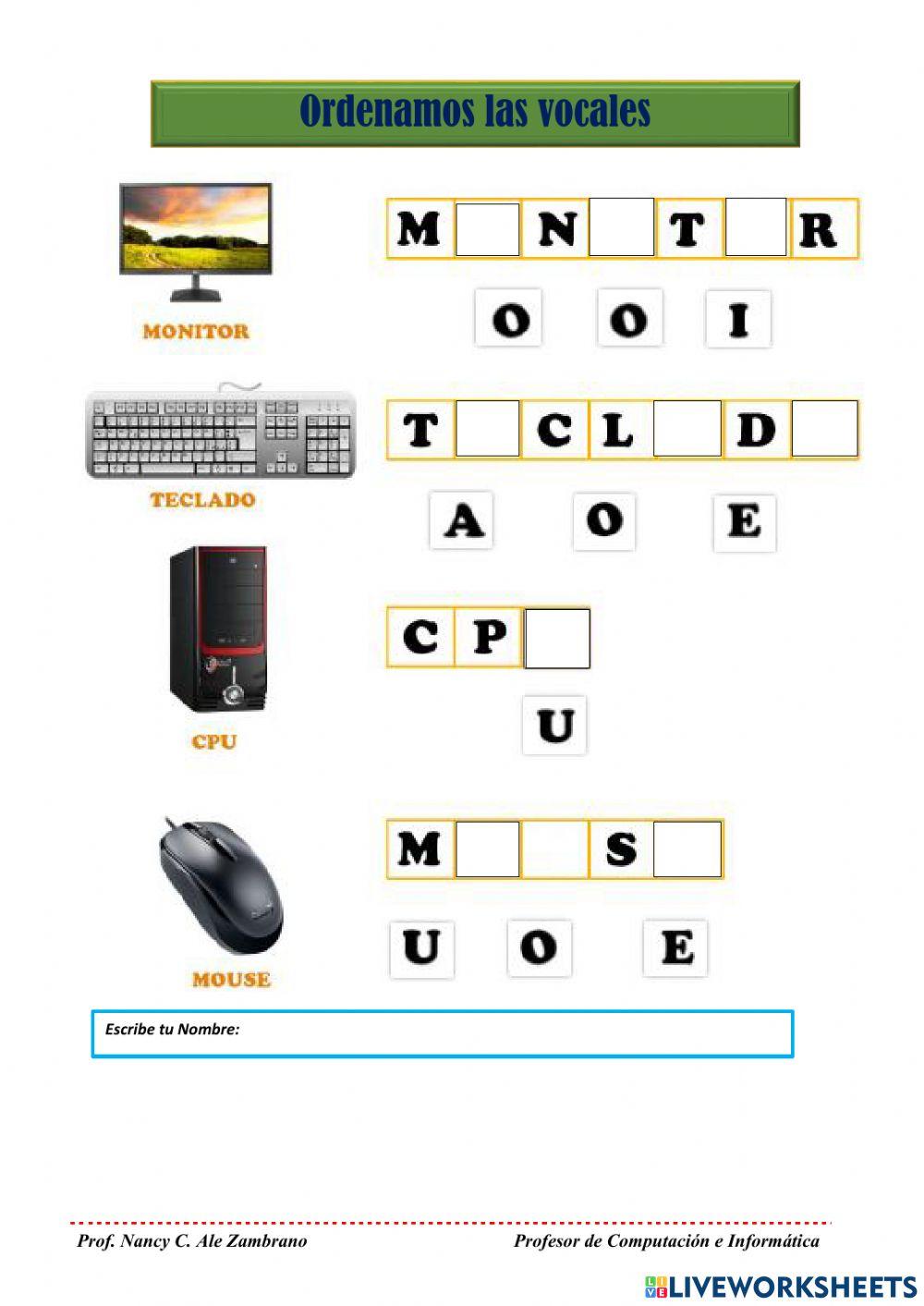 Partes de la computadora