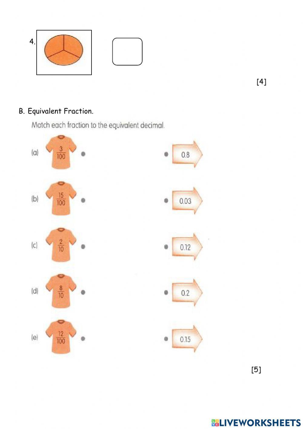 Unit 14-Fraction Assessment