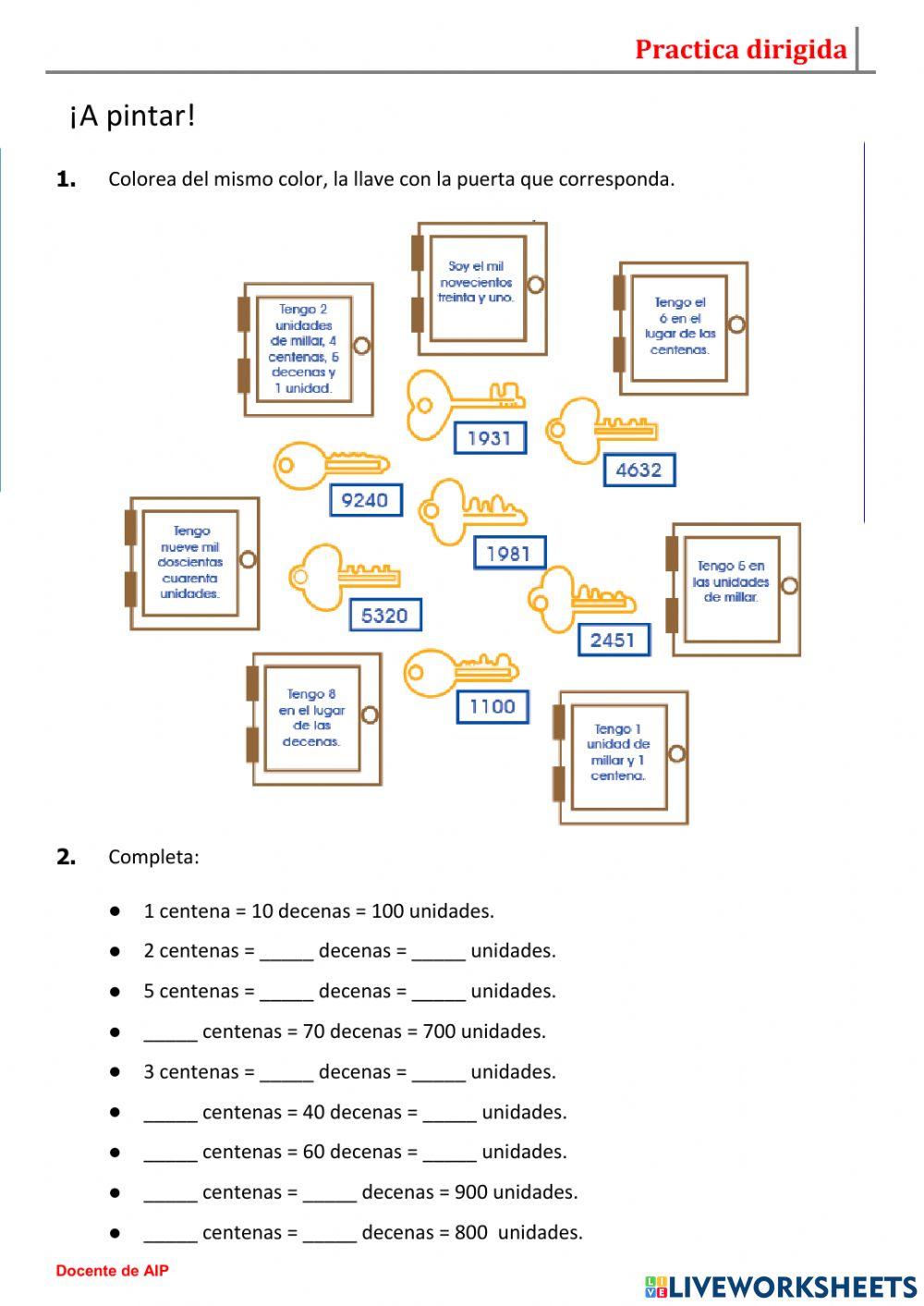 Representación gráfica de los números