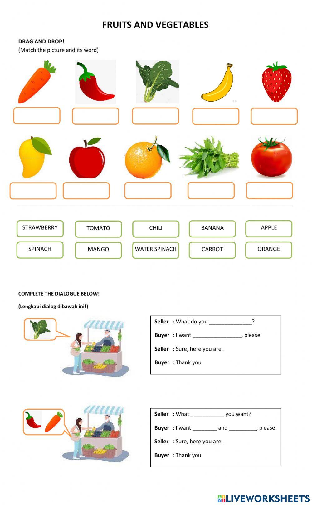 Fruits and Vegetables
