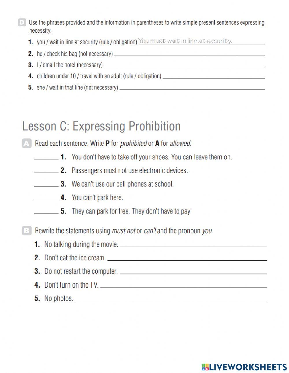 WE2 Grammar Summary Unit 10