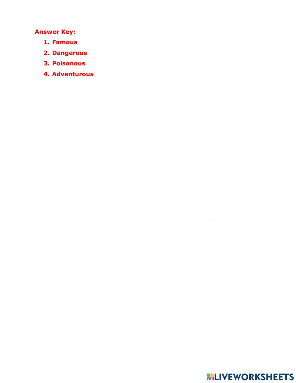 YL6 - Unit 1 - Vocab B