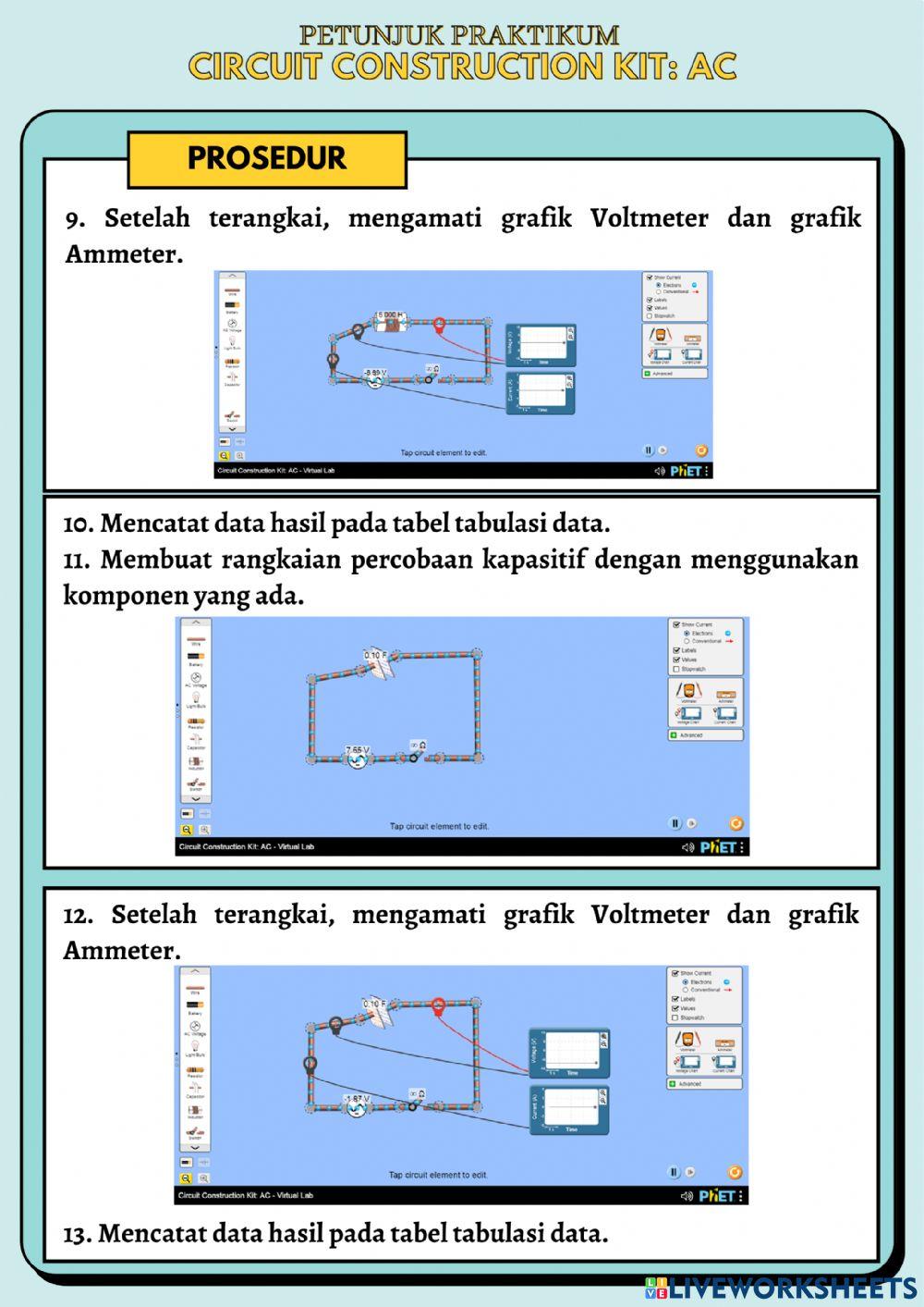 Lembar Kerja Praktikum Circuit Construction Kit AC Berbasis PhET