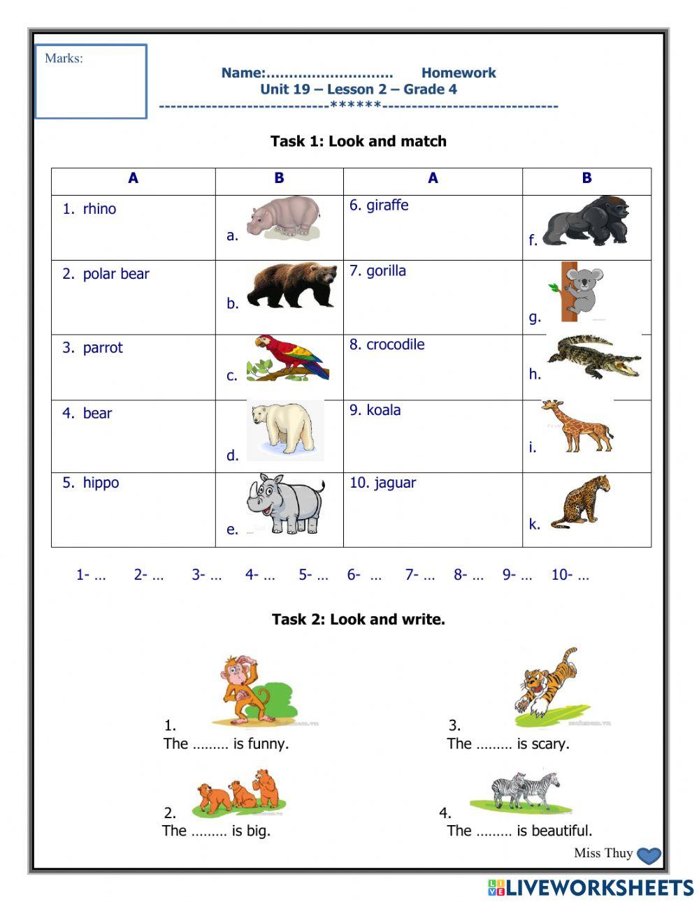 Unit 19 - lesson 2 - grade 4