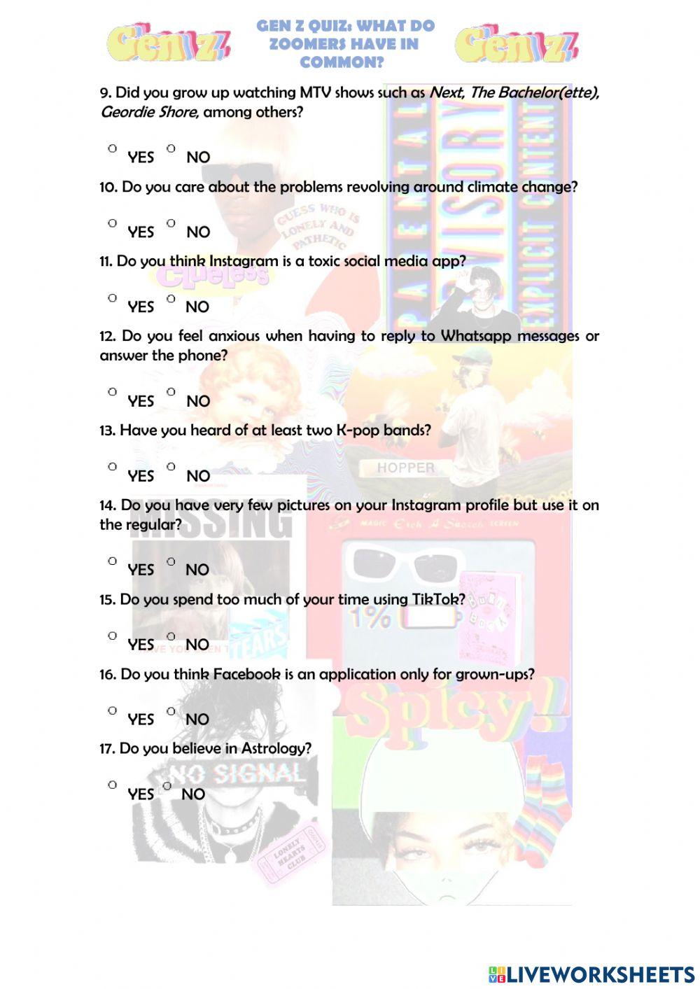 How Big of a Gen Zer Are You Quiz