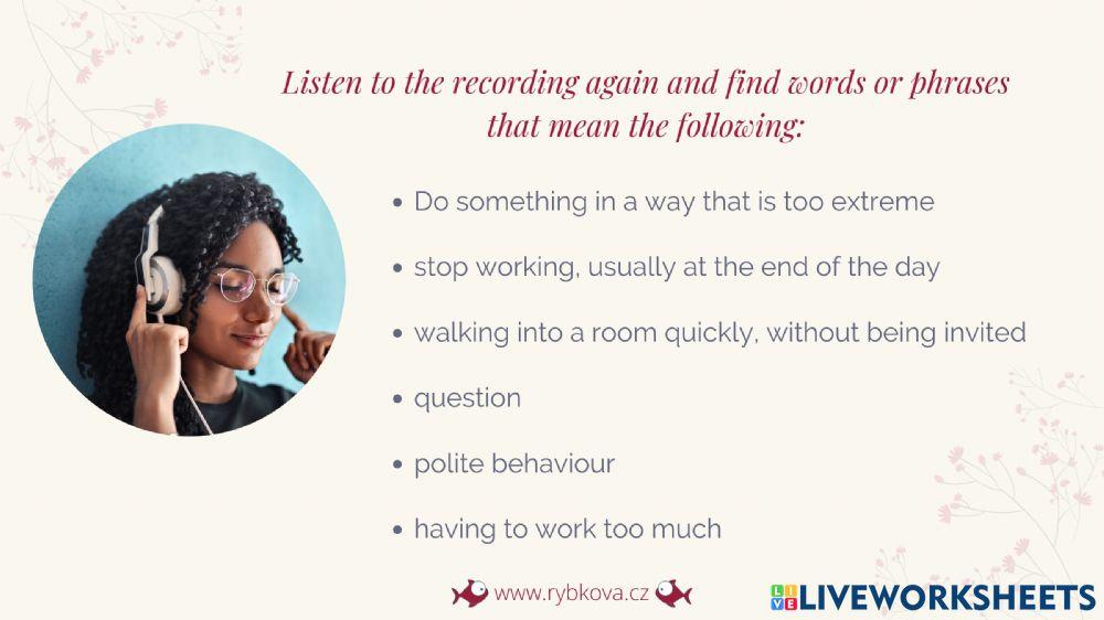 BA U3 listening - advice