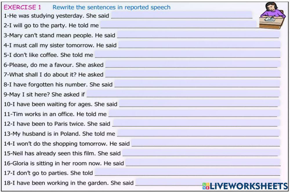 Reported speech