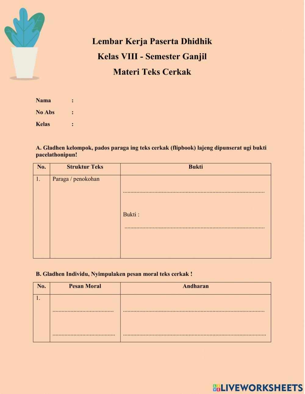 Lkpd teks cerkak