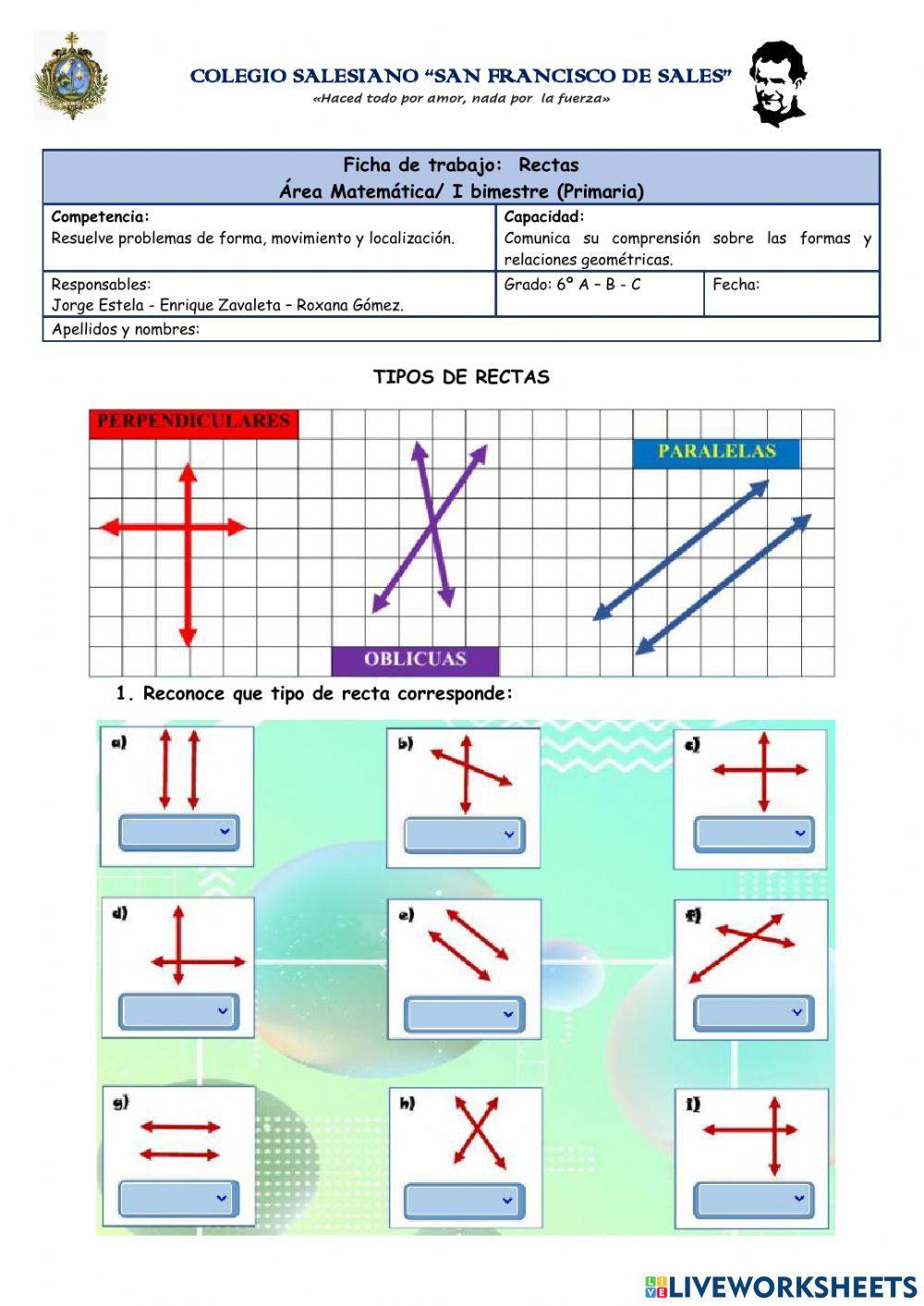 Ejercicios de Rectas