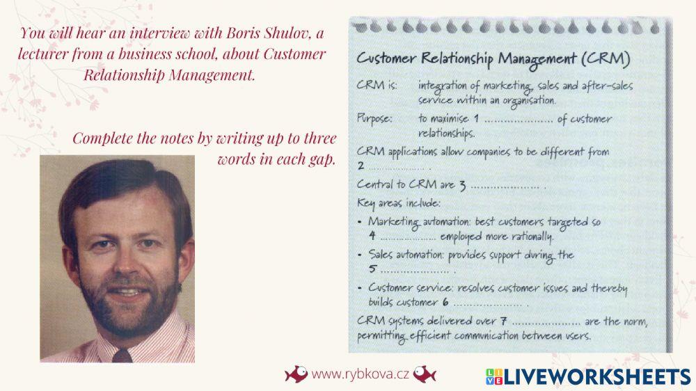 BA U5 - listening (Customer Relationship Management
