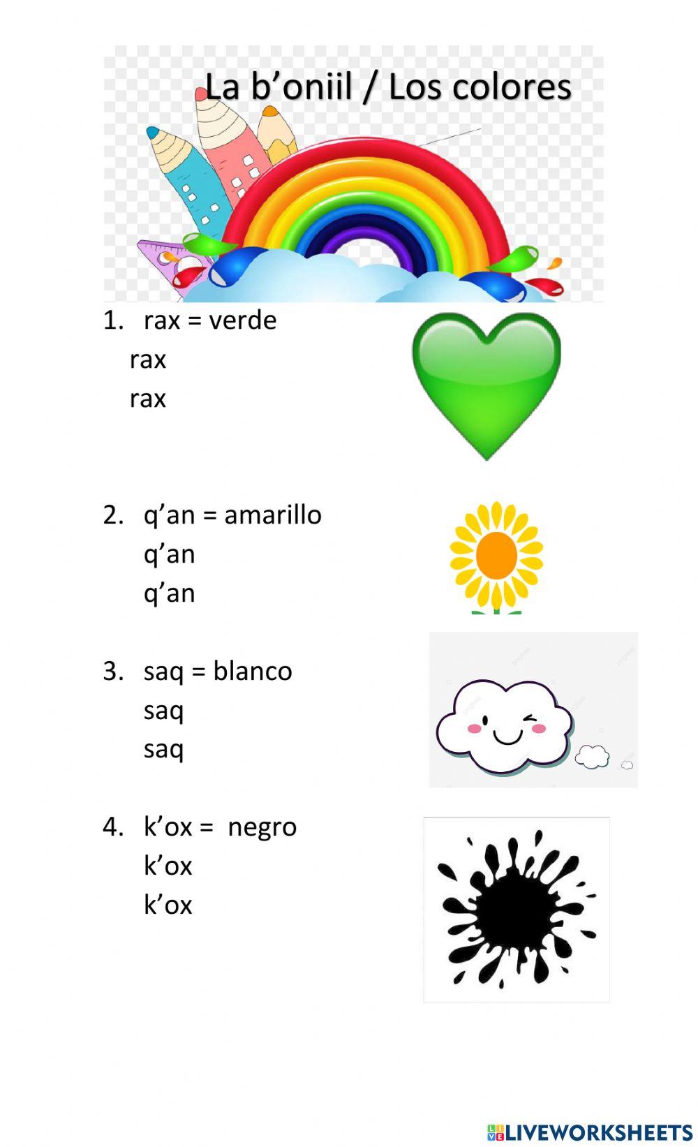 Los colores en poqomam