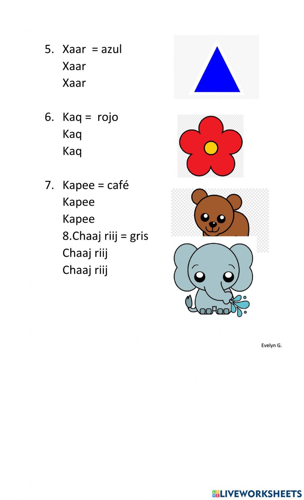 Los colores en poqomam