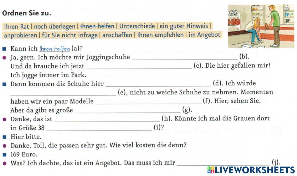 B 1.1. Lektion 7: Kundengespräche