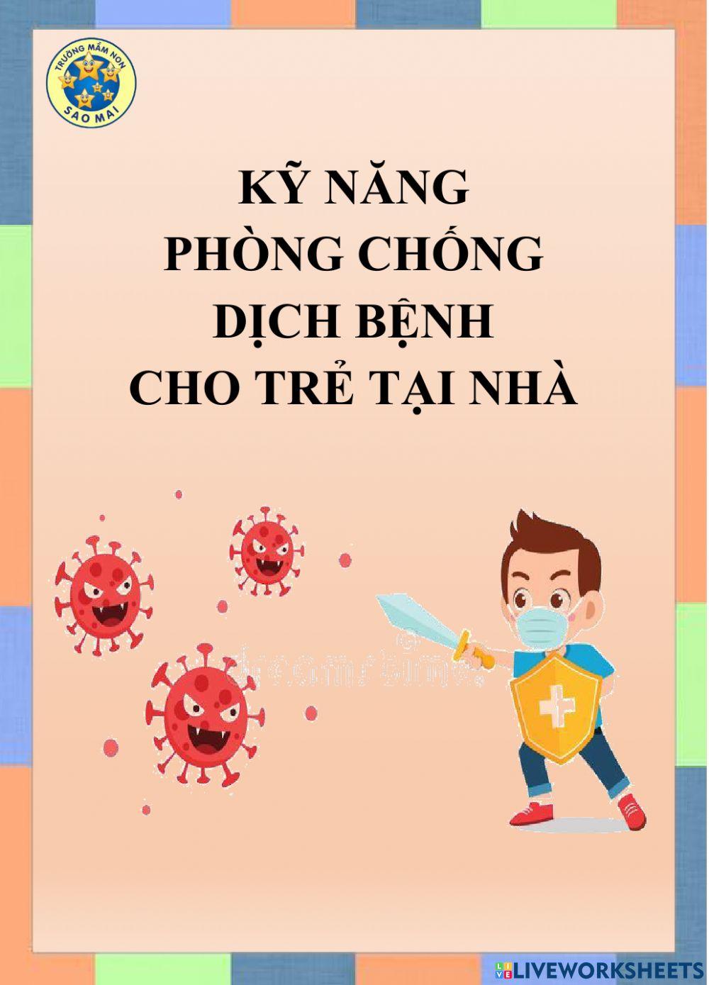 Kỹ năng phòng chống dịch bệnh cho trẻ tại nhà