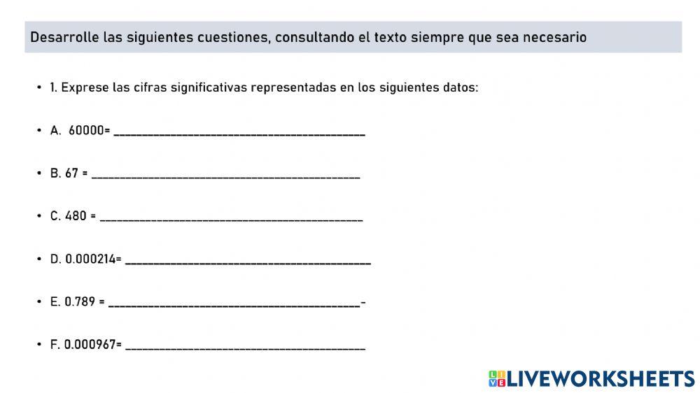 Cifras Significativas