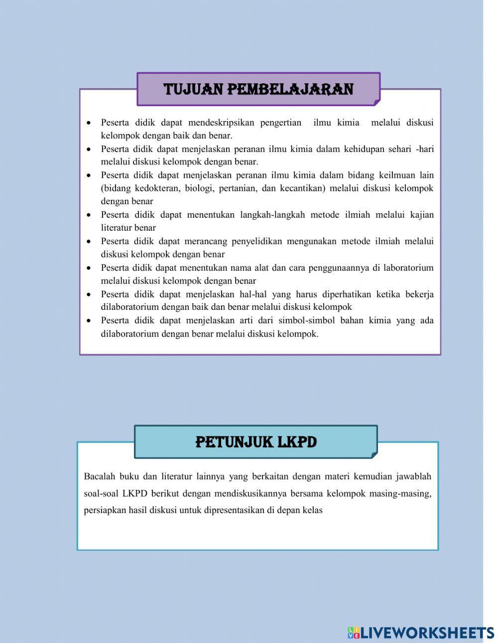 LKPD Hakikat Ilmu Kimia