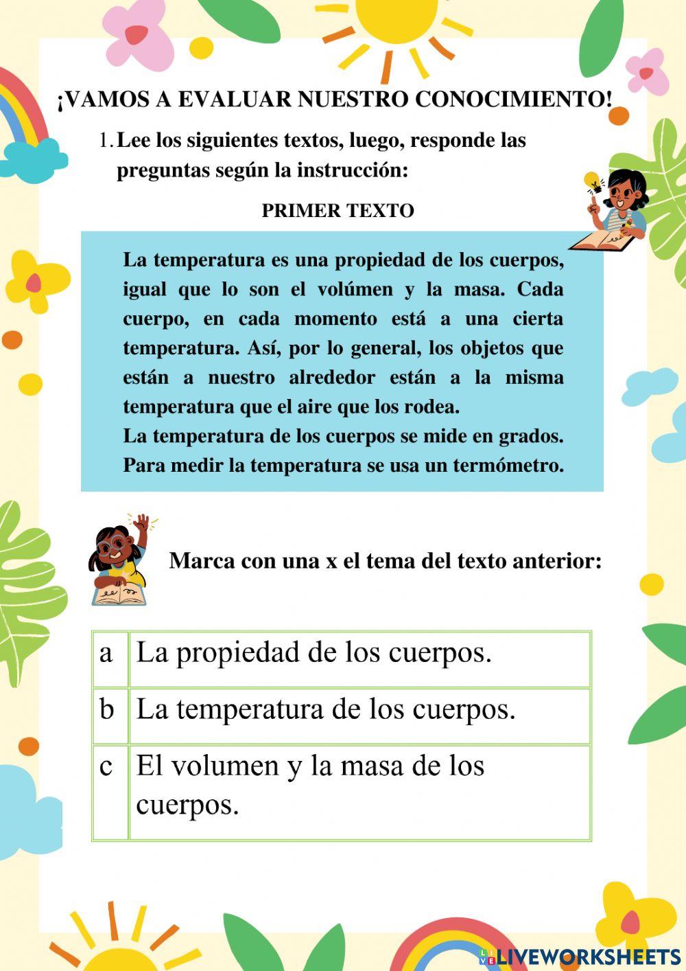 Idea principal y secundarias