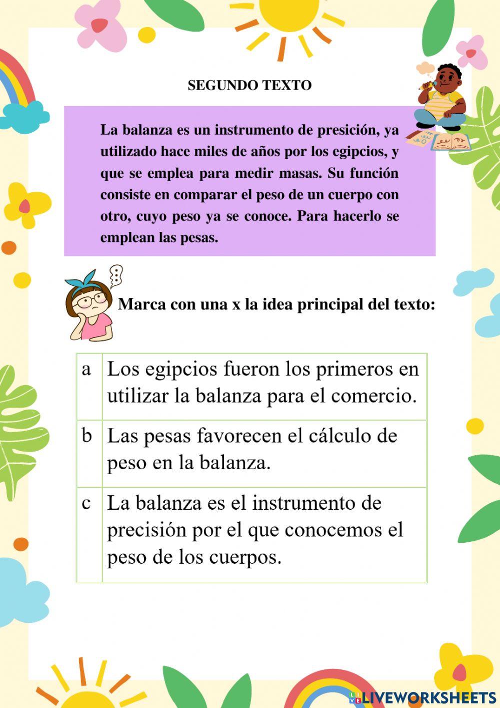 Idea principal y secundarias