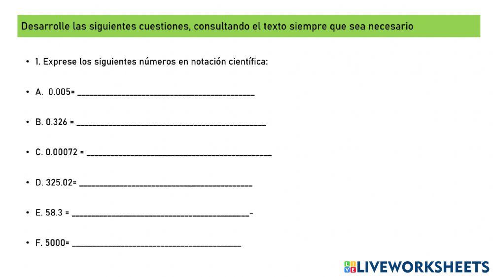 Notación Científica