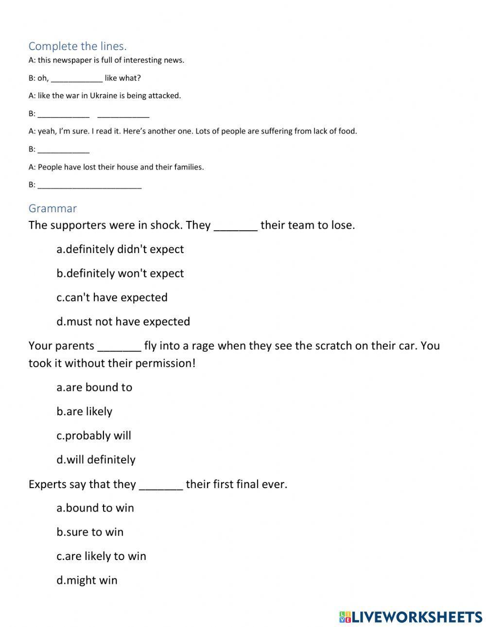 Exam unit 2 Impact 3