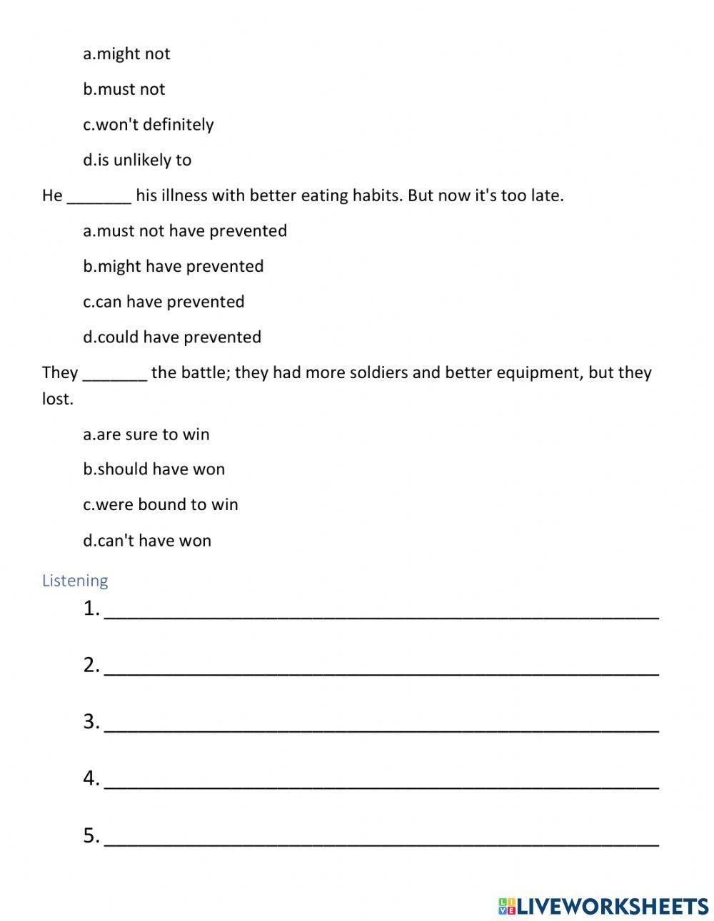 Exam unit 2 Impact 3