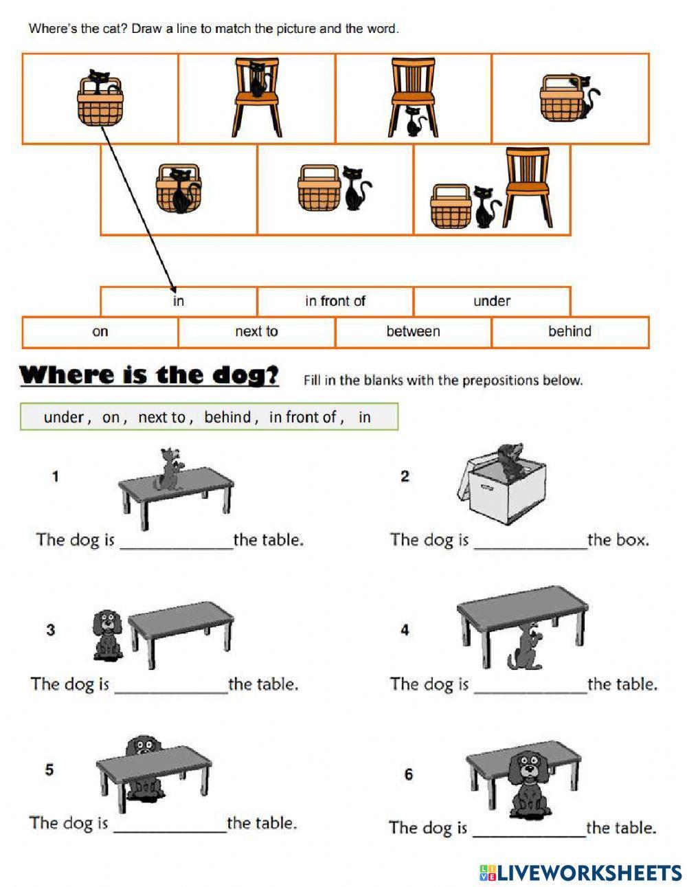 Preposition of place
