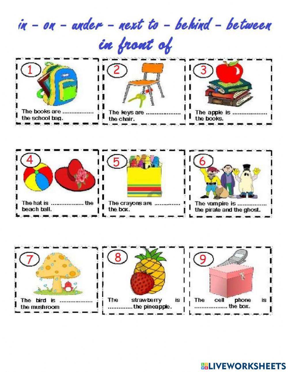 Preposition of place