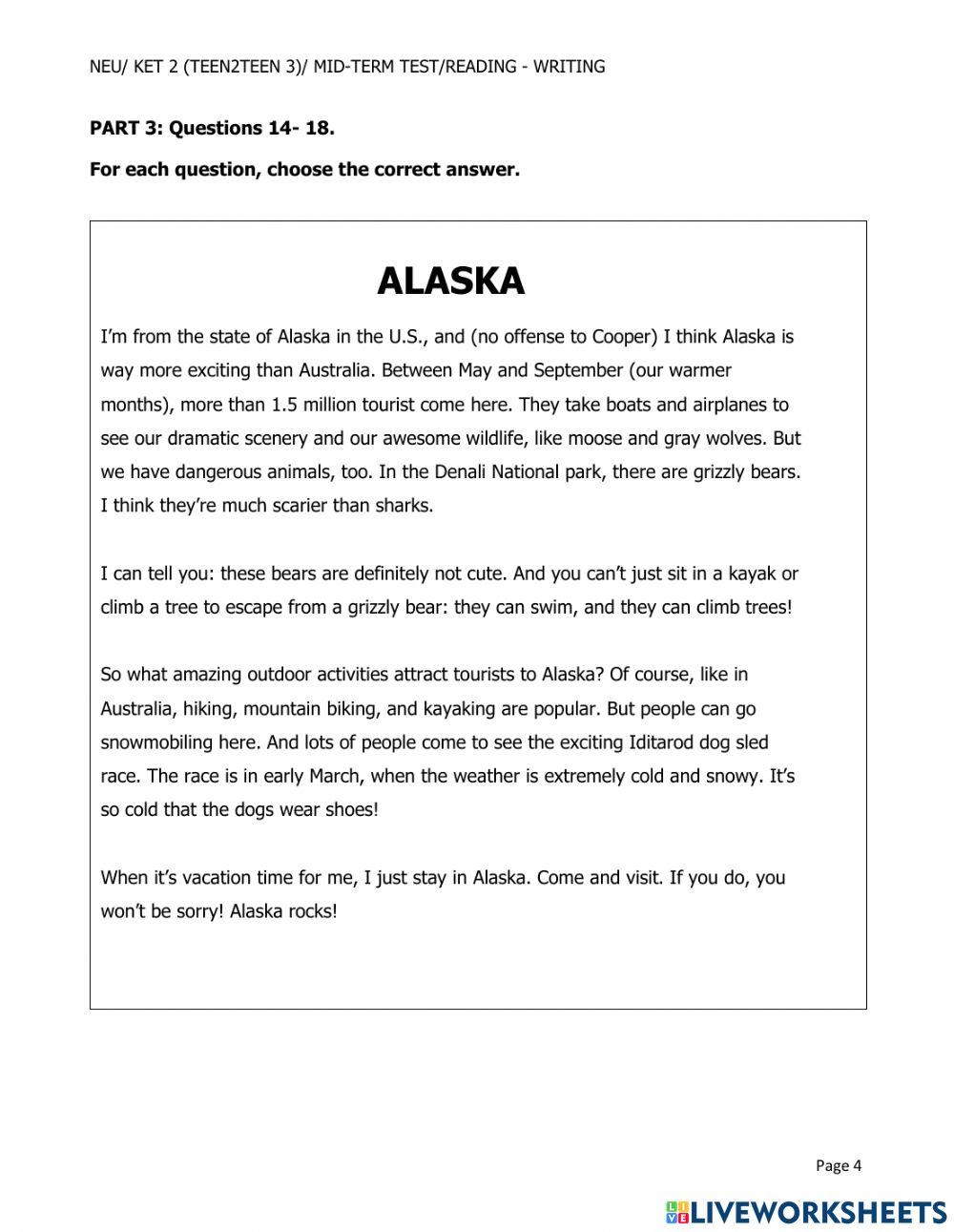 Ket 2 midterm read and write