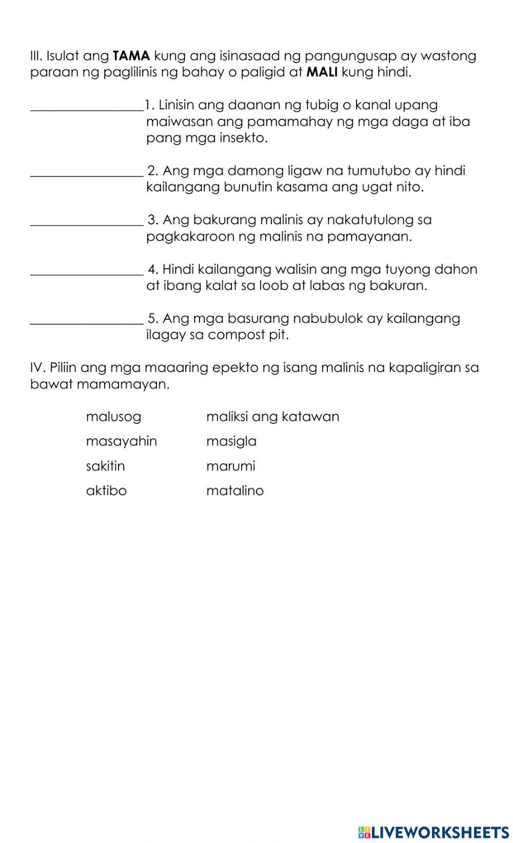 MAPEH-HEALTH Q3 Week 8