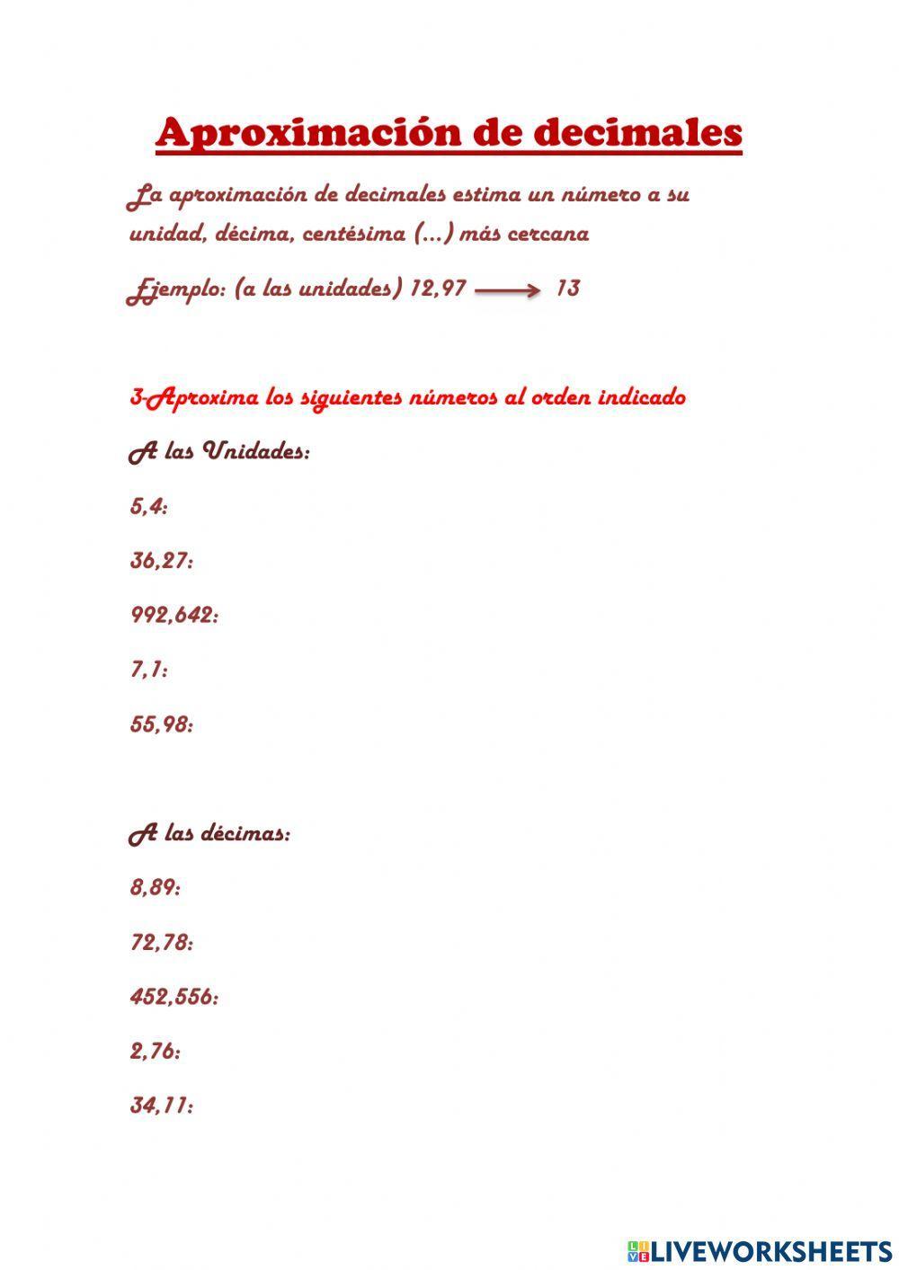 DIVISIÓN CON DECIMALES