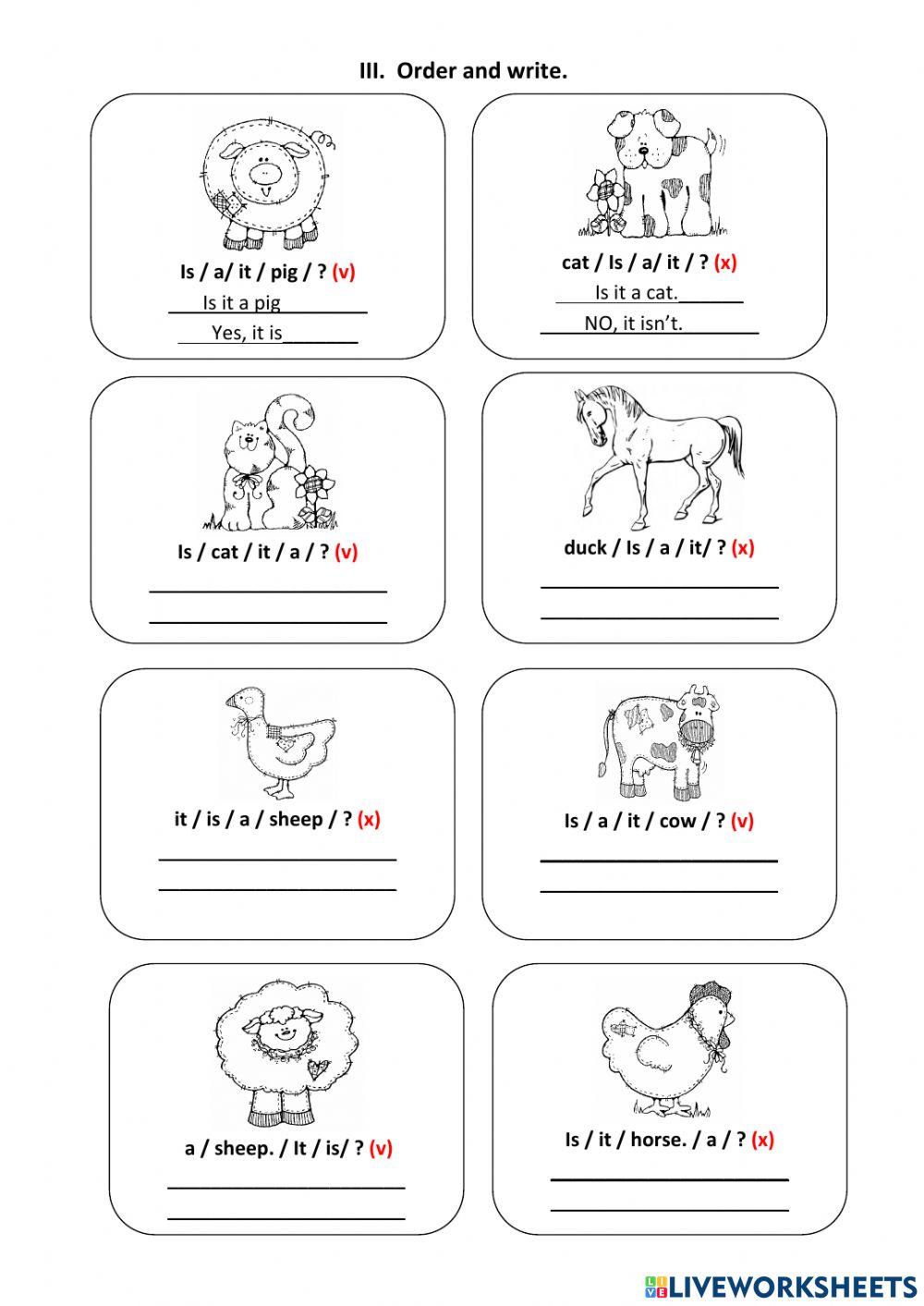 Yes, it is - No, it isn't