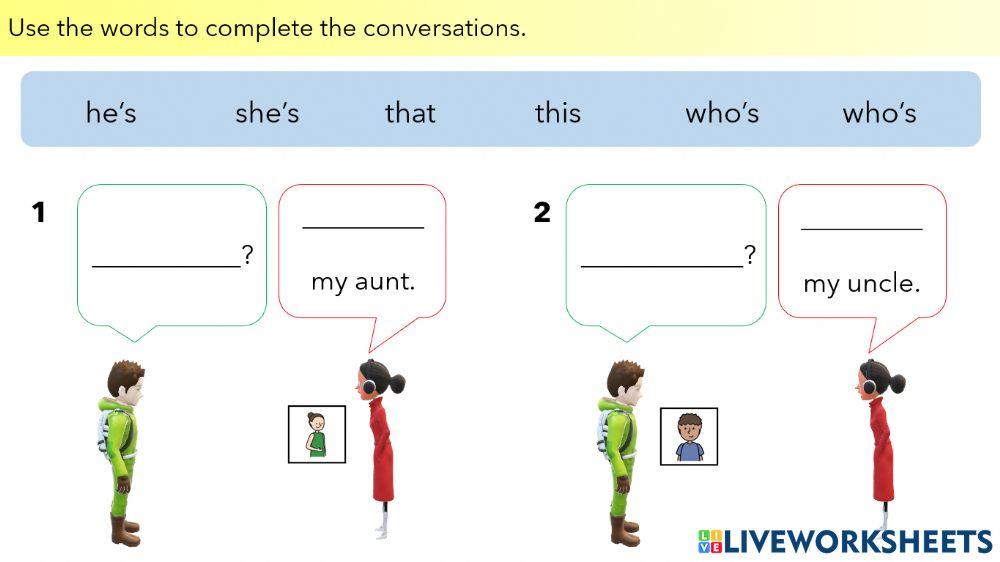 L5 - A3 - who, that, this, he, she