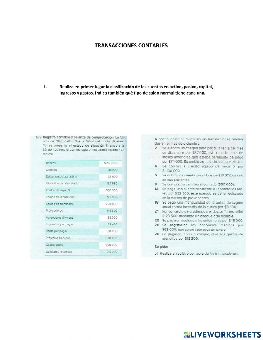 Transacciones Financieras