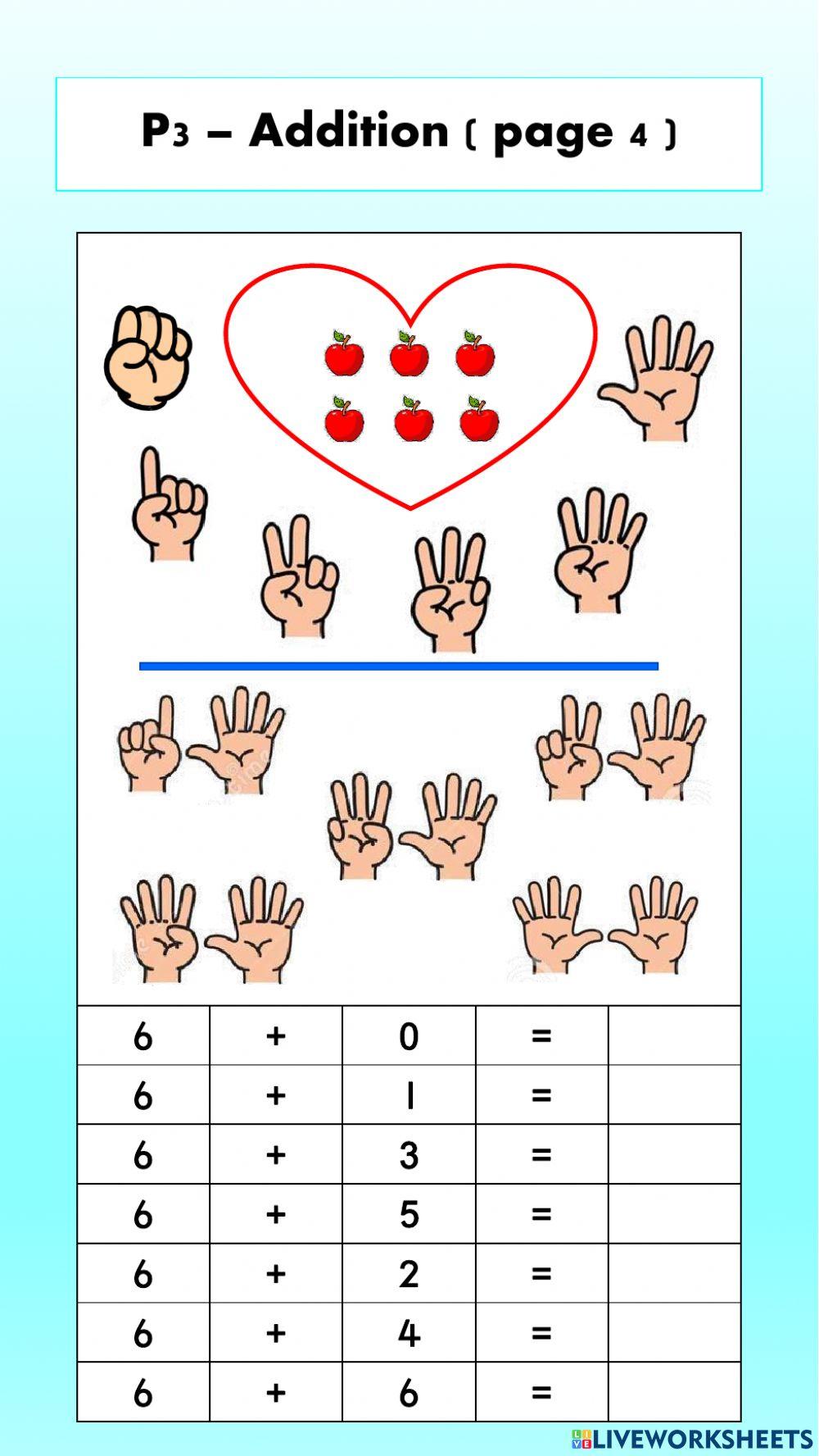 Mathematics - addition within 20 （1）