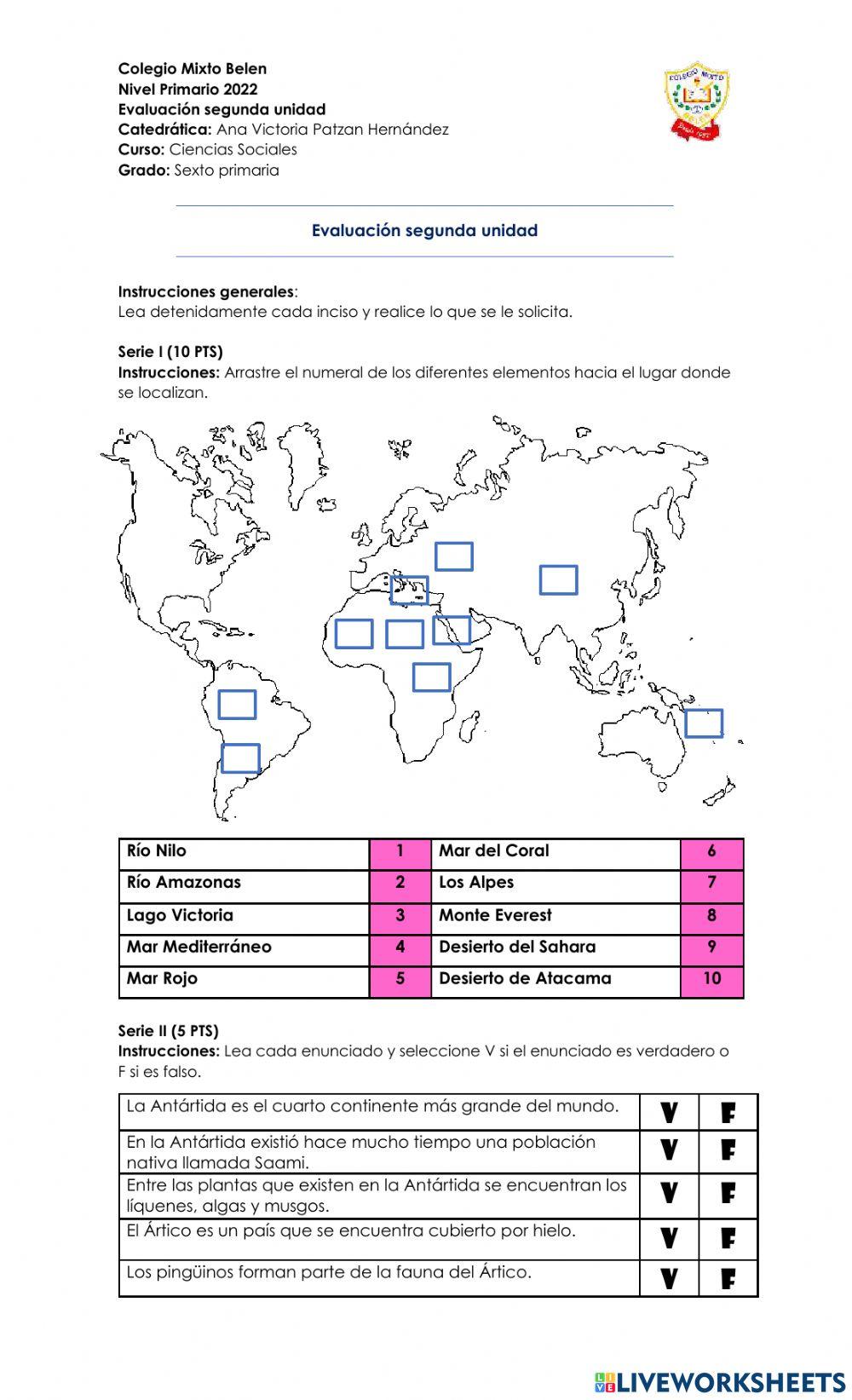Evaluación 2 Ciencias Sociales