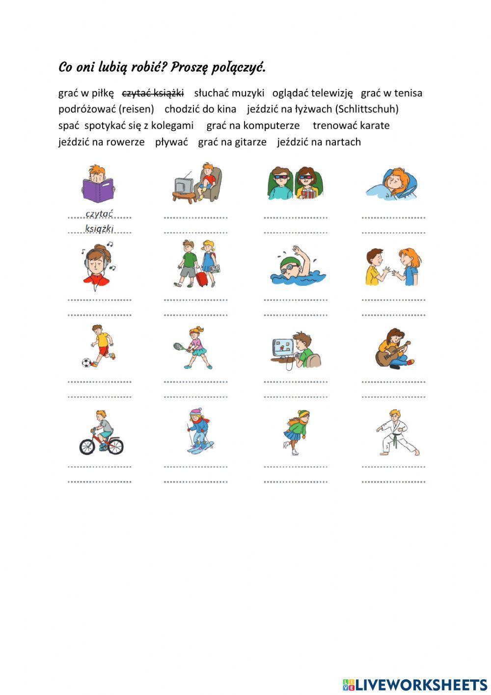 Co oni lubią robić?