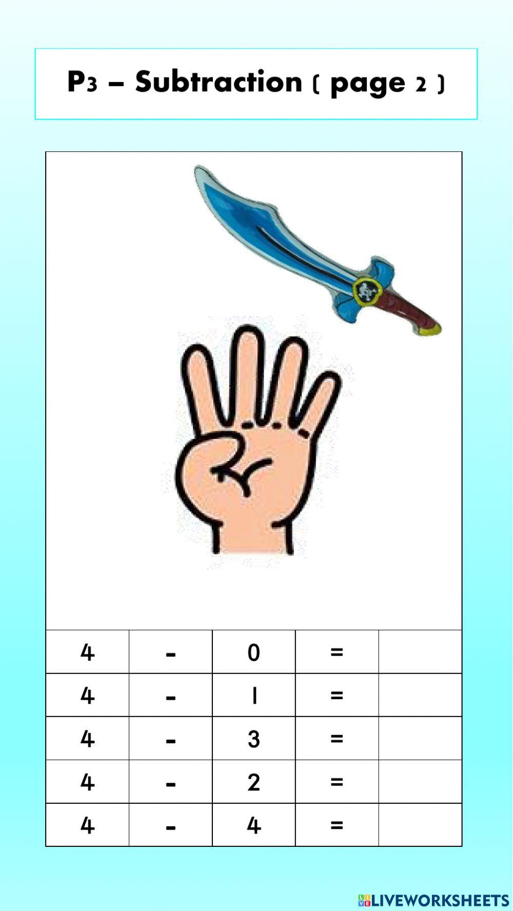 Subtraction within 10 (1) Subtraction within 10 (1)