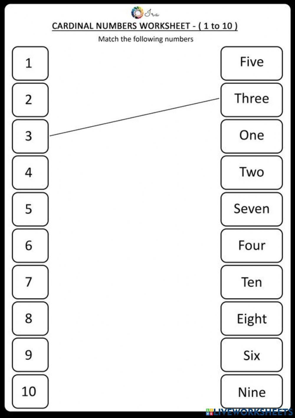 Рахуємо від 1 до 10.