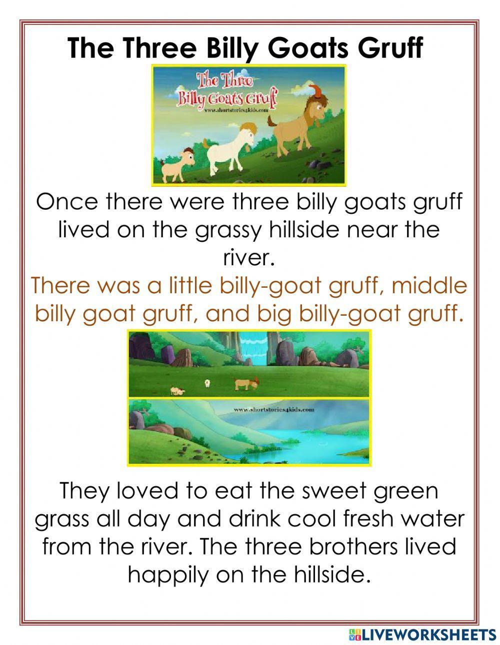 The Three Billy Goats Gruff prt1