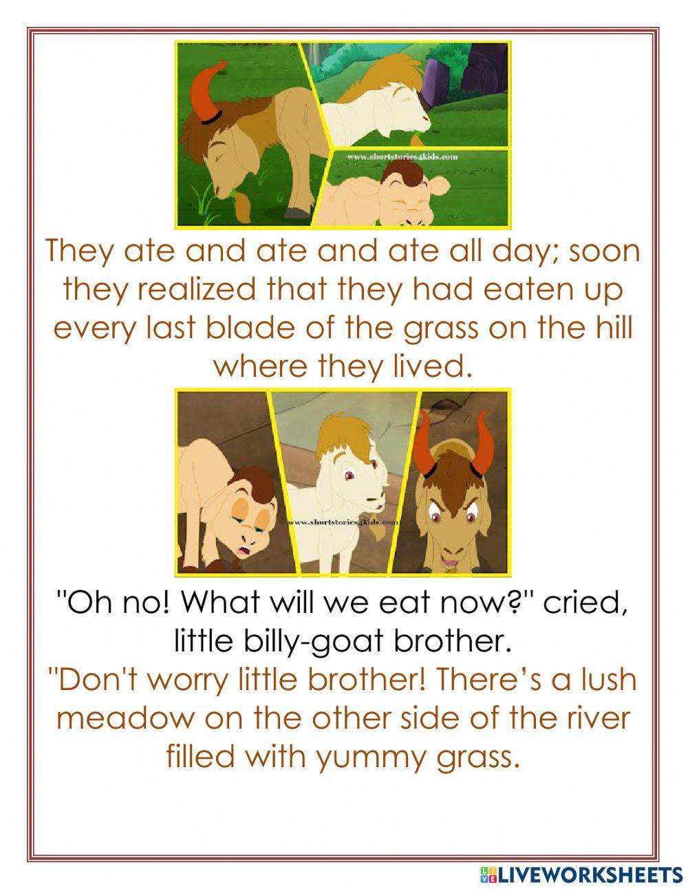 The Three Billy Goats Gruff prt1