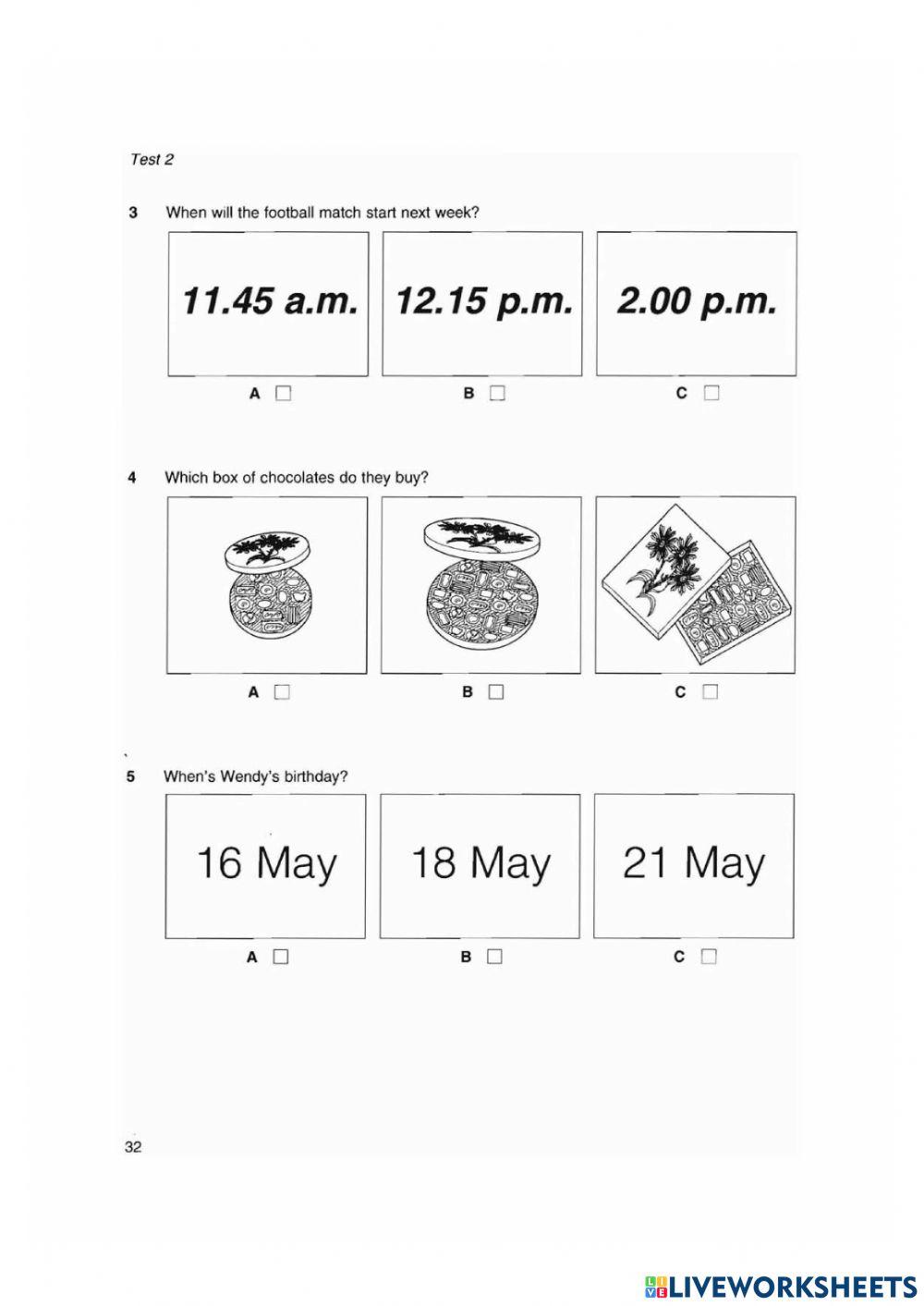 Ket 2.2 listening test 2