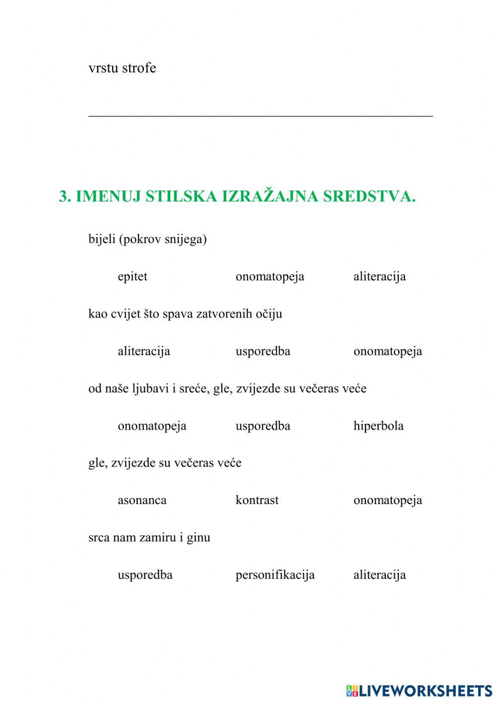 Ponavljanje za završni ispit iz književnosti - 7.