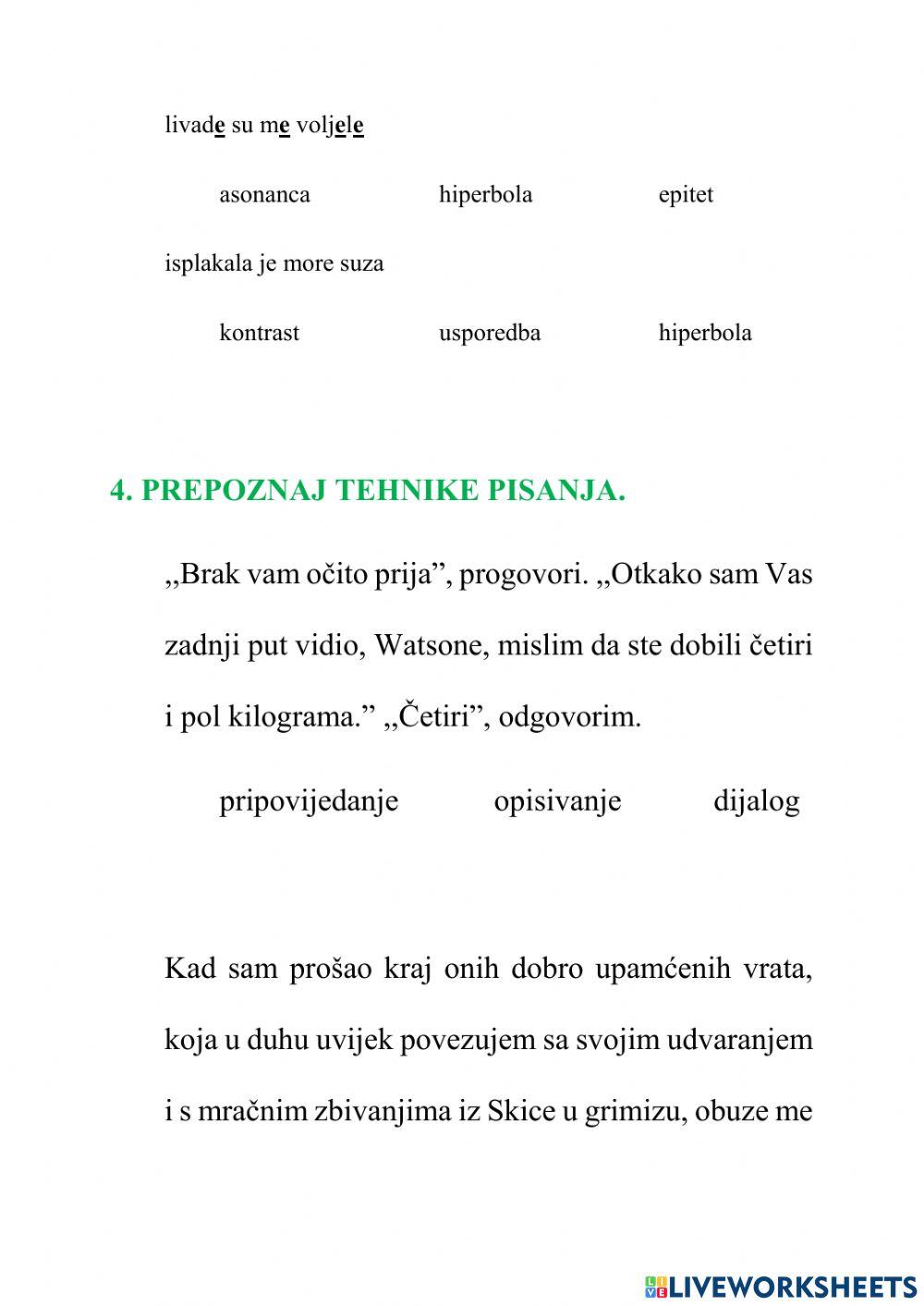 Ponavljanje za završni ispit iz književnosti - 7.