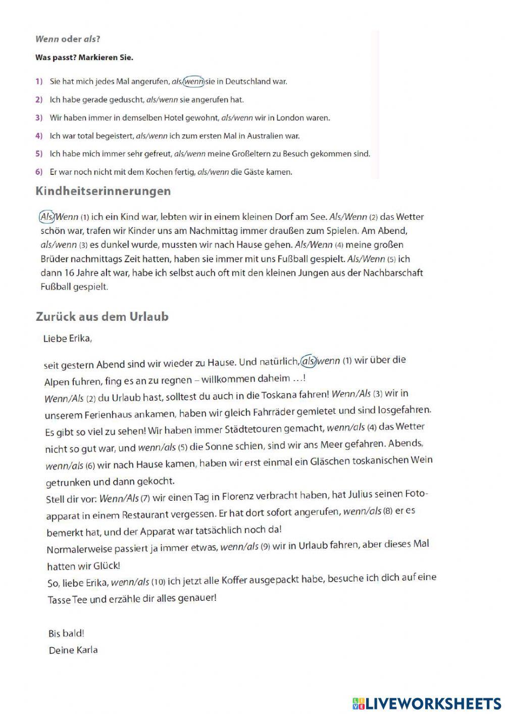 B1 Lek1 AlsOderWenn2