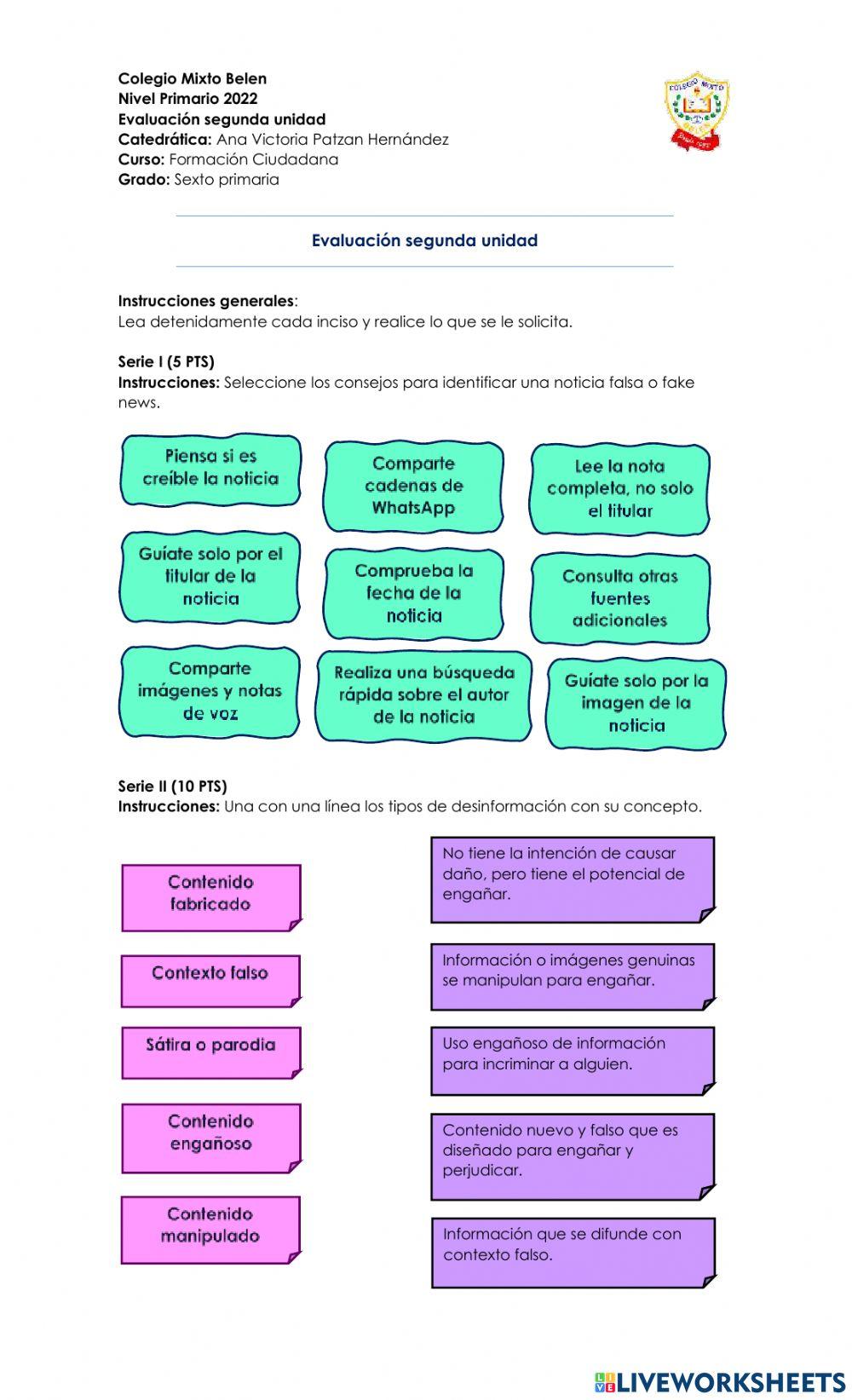 Evaluación 1 Formación Ciudadana
