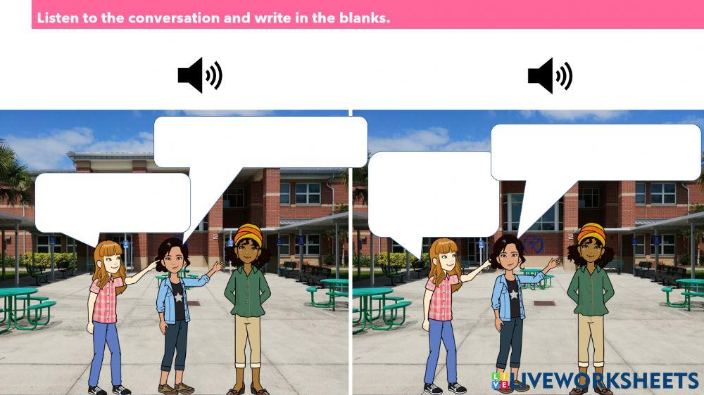 L5 - A12 - what, who, her, his, she, he, listening