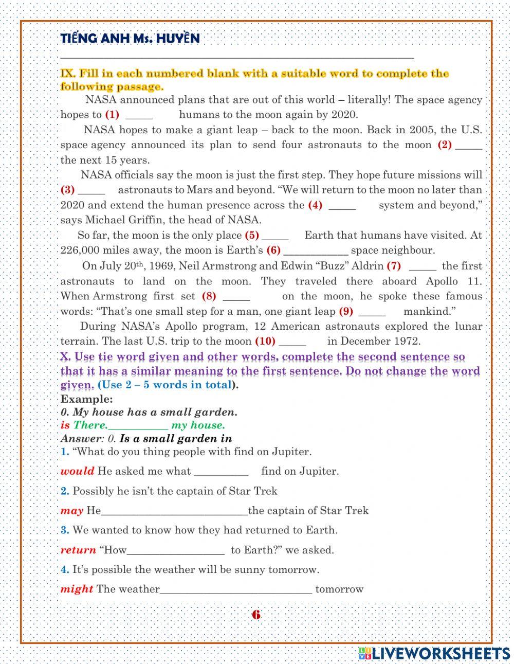 E8. unit 12. Life on other planets